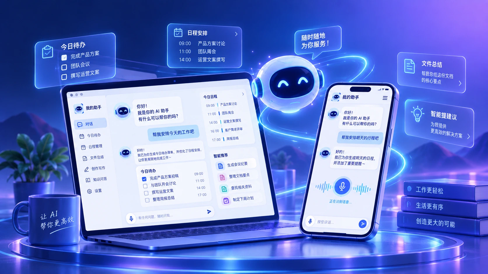 tellanddo AI 个人助手,支持浏览器端和手机端